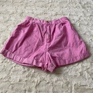 BDG Urban Outfitters Women's Pink High Waist Cuffed Shorts Size Medium